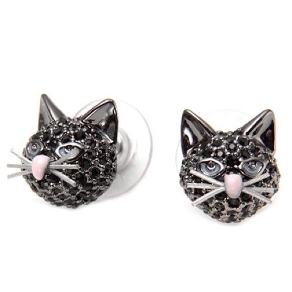 Kate spade paved cat earrings - Picture 1 of 1